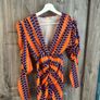 Orange/Blue Dress - M Image 4