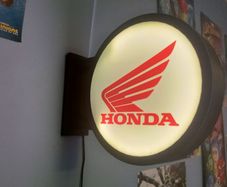 Honda sign led light box wall bar