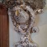 A Pair of Nineteenth Century Creamware Wall Brackets Image 5