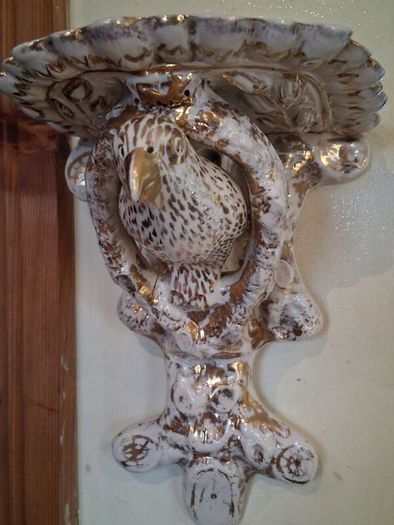 A Pair of Nineteenth Century Creamware Wall Brackets