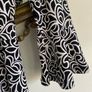 El Corte Ingles Yera Woman Long Dress Black & White Geometric Shaped Size S Image 2