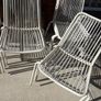 x11 Stackable White Metal Garden Outdoor Chairs Image 6
