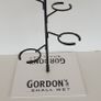 Gordon's Gin metal glass display stand holds 4 glasses Image 3
