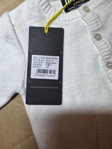 Lyle & Scott babygrow.