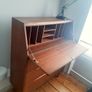 Mid-Century Teak Bureau Writing Desk with Drawers 1960s Image 3