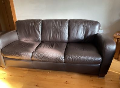 Brown Leather sofas for sale