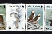 1989 Isle of Man World Wide Fund for Nature, Sea Birds Commemorative Stamps Mint Never Hinged (MNH)