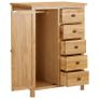 Wardrobe 76x52x105 cm Solid Oak Wood Image 5