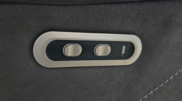 Electric reclining 3 seater sofa with wireless phone charger