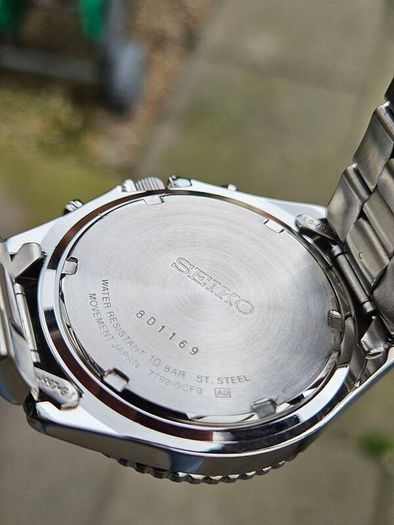 Watch Seiko Chronograph Pilot. Black.