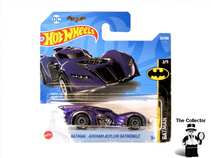 Hot Wheels Purple Batman Arkham Asylum Batmobile Diecast Car Brand New Sealed