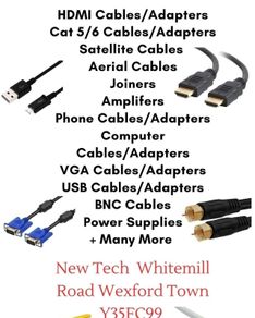 Cables, Adapters, Power Supplies