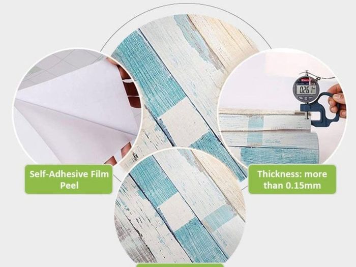 Beach Wood Contact Paper Peel and Stick Wallpaper Easily Removable Printed Stick Wall Paper Decorative Self Adhesive Shelf Drawer Liner Roll - 0.45 x 3 m (FREE POSTAGE)