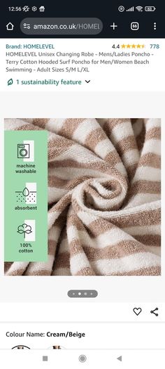 Poncho towel surfing beach organic cotton