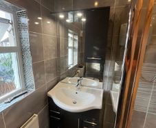 Bathroom Sink and Cabinet
