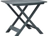 Folding Garden Table Green 79x72x70 cm Plastic