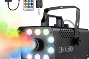 NEW SALE | Fog Machine 500W Smoke Machine with 10 RGB LED &amp; Wireless Remote Control, Suitable for Party, Disco Dj Effect, Christmas, Wedding, Stage Performances