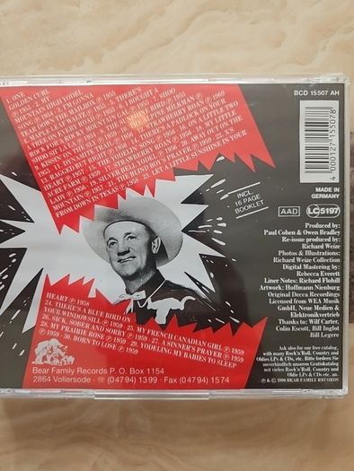 Wilf Carter CD - The Decca Years, 1954-58