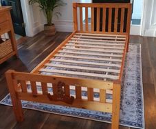Single Wooden Bed Frame In Very Good Condition - Can Deliver