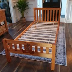 Single Wooden Bed Frame In Very Good Condition - Can Deliver