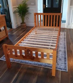 Single Wooden Bed Frame In Very Good Condition - Can Deliver