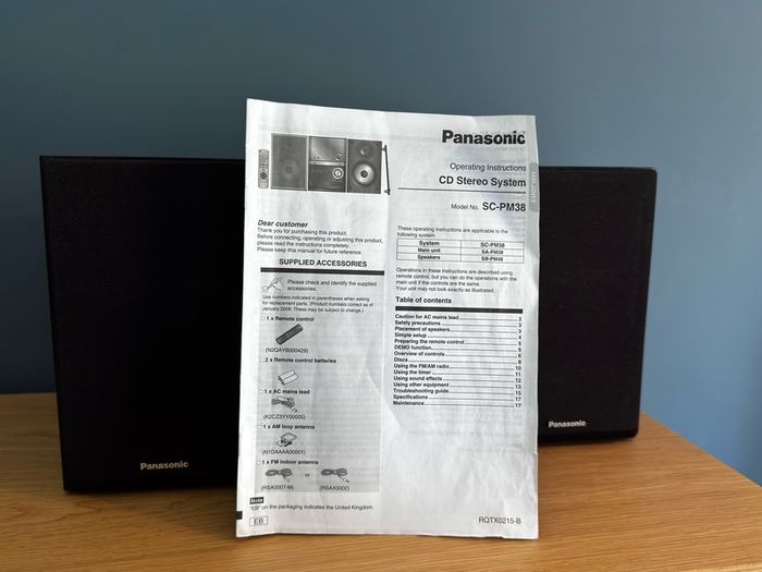 Panasonic SC-PM38 compact hi-fi