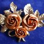 Vintage  Rose  Brooch Image 3