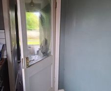 Hardwood timber interior door