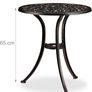 French Country Style Bistro Set Antique Black  Bronze White  Finish Image 5