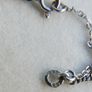 Vintage Circa 1990s 18k white Gold 750 Natural Diamonds and Sapphire Decorated Necklace L 13,5" - 10,80g Image 9