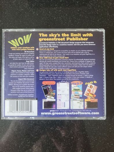 Greenstreet Publisher 3 PC Software Windows XP Vintage CD ROM