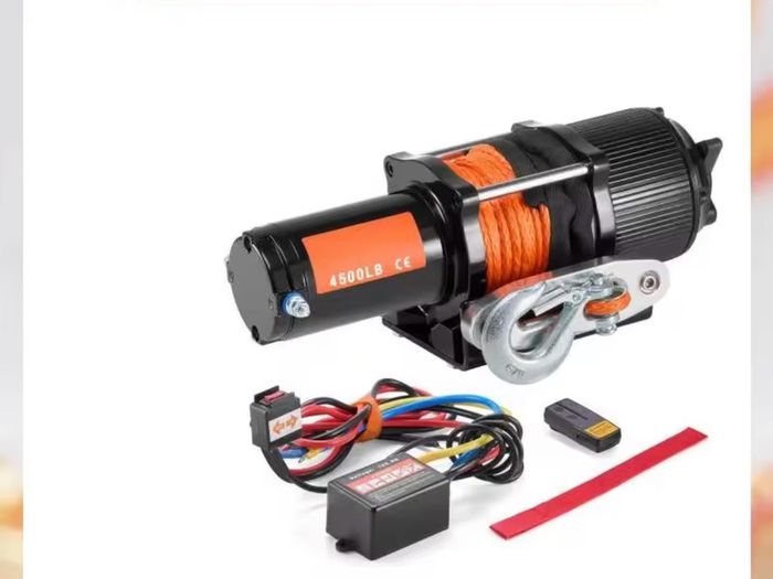 Electric Winch 4500lbs suit small jeep or quad , recovery trailer etc