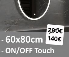 LED Bathroom Mirror Antifog Demister Fogless