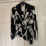 River Island Black & White Checkered Print Top Image 8