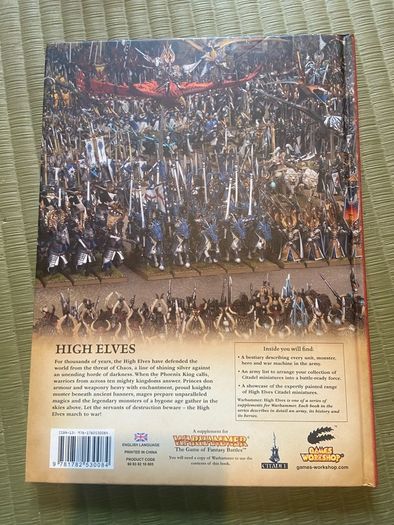 Warhammer High Elves 8th edition army book
