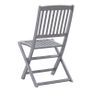 Folding Outdoor Chairs 8 pcs Solid Acacia Wood Image 4