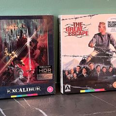 The Great Escape Blu Ray/ Excalibur 4K UHD Limited Etd Box Sets