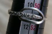 Vintage 925 Sterling Silver Rings for Women Silver Adjustable Ring with Cubic Zirconia