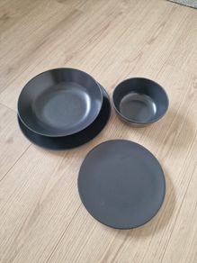 IKEA Dark Grey 40 Piece Delph Set