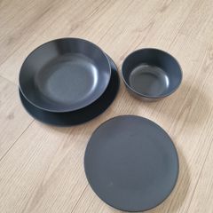 IKEA Dark Grey 40 Piece Delph Set