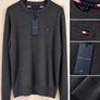 Tommy Hilfigerr Pima Cotton Cashmere Crew Neck Jumper - Charcoal Grey - XL - Brand New Image 7