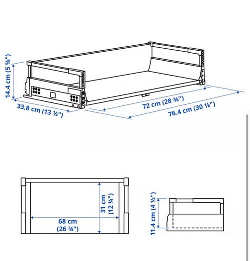 Ikea Ekestad Kitchen Doors & Maximera Drawers