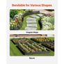 Steel Landscape Edging 4 Packs 40 x 12in Rust-Resistant Pathway Divider Image 2