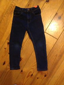 NEXT Age 3 Skinny Jeans Dark Blue