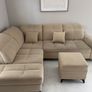 Sofabed and pouffe 266cm x 212cm Image 8