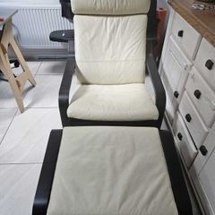 Armchair and footstool