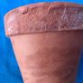 2 vintage terracotta flower pots Image 6