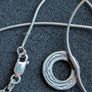 Solid silver chain and pendant Image 3