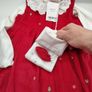 Next Baby Girl Red Christmas Dress, Bodysuit + Tights 3 piece set (New with Tags) 12-18 month. Image 6