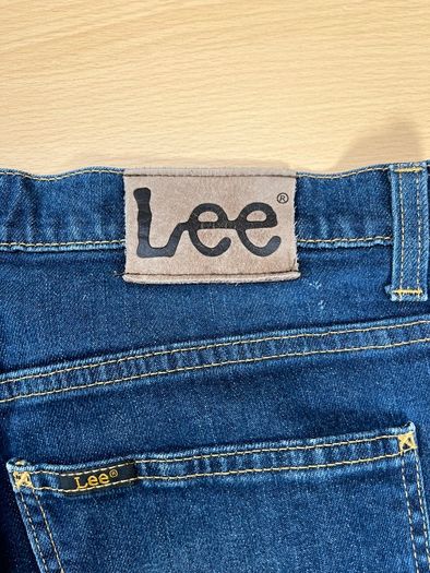 Lee Brooklyn Jeans Mens W33 L30.5 Blue Denim Regular Straight Zip Fly Cotton